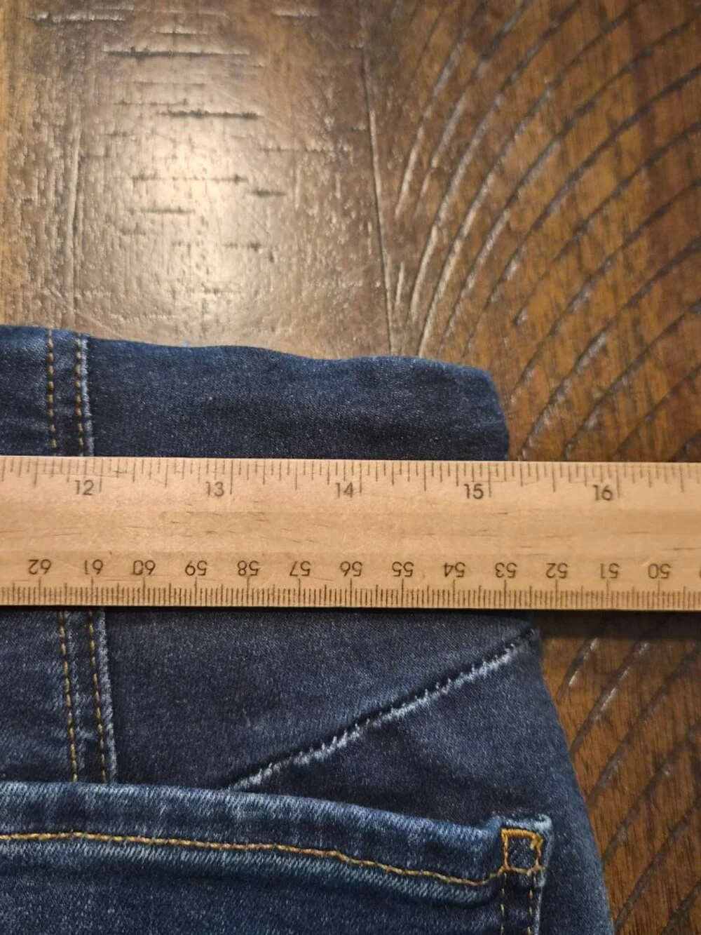 Free People Feel Like Sunshine Blue Denim Dark Wash Jeans Pant Size 31 G715